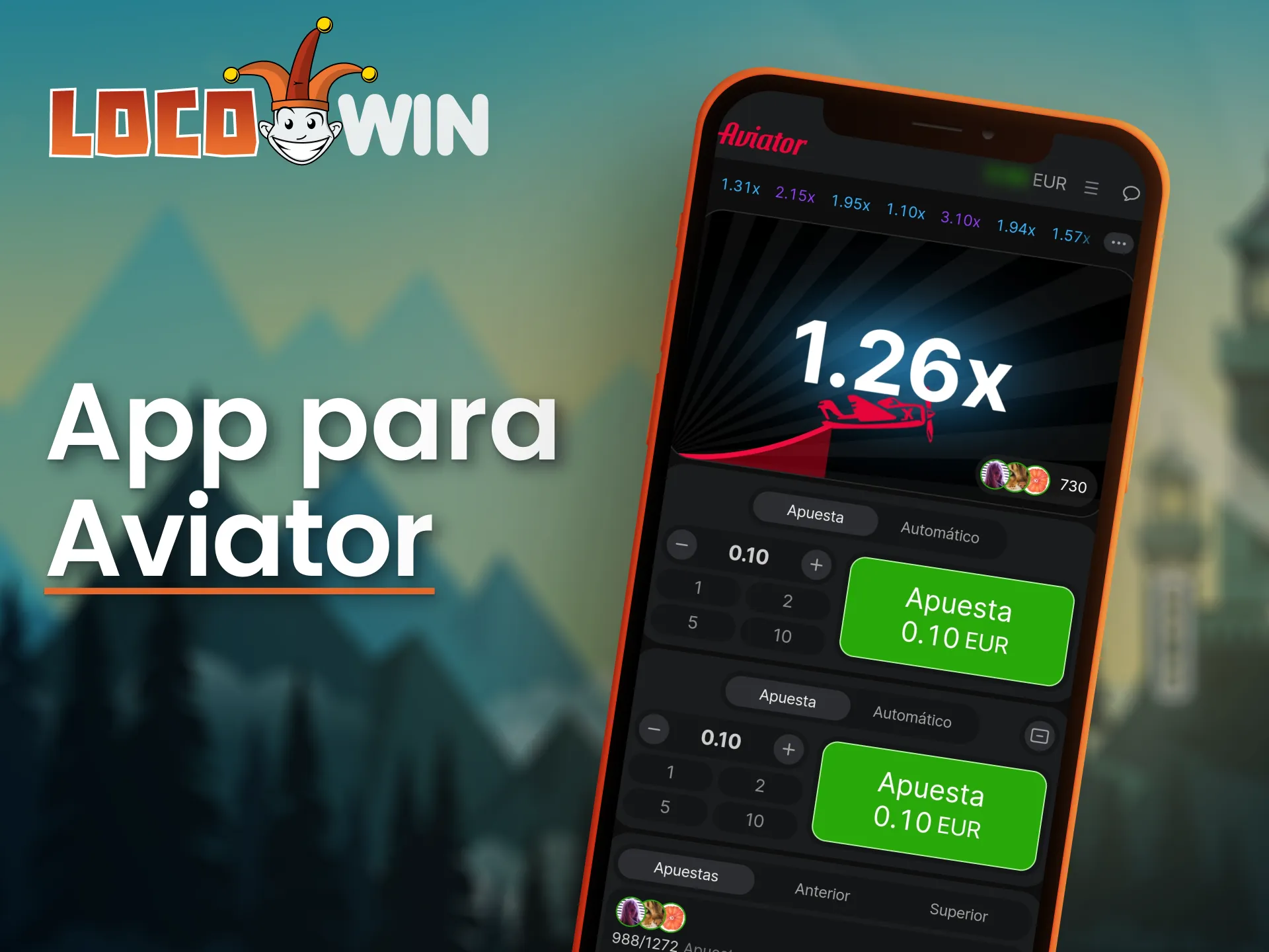 Genießen Sie Aviator auf Ihrem Smartphone mit LocoWin.