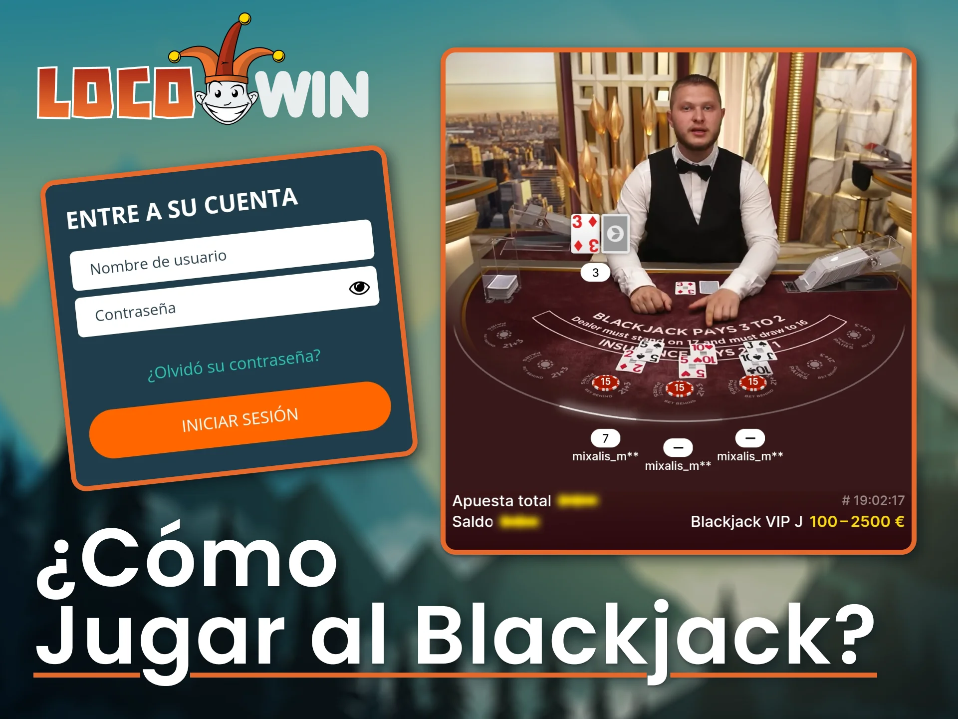 Registrieren Sie sich und probieren Sie verschiedene Blackjack-Spiele bei LocoWin aus.