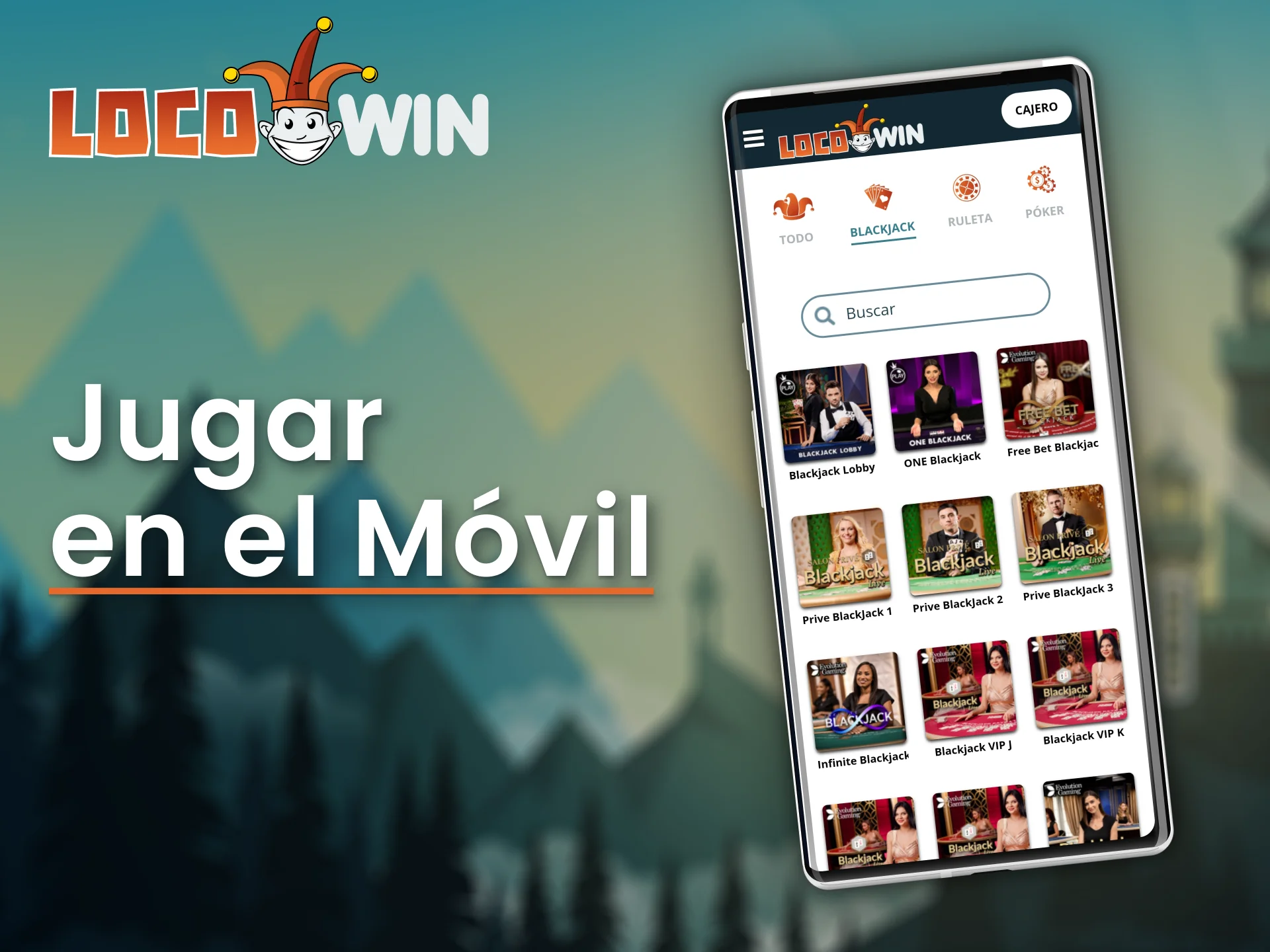 Spielen Sie Blackjack auf Ihrem Handy mit LocoWin.