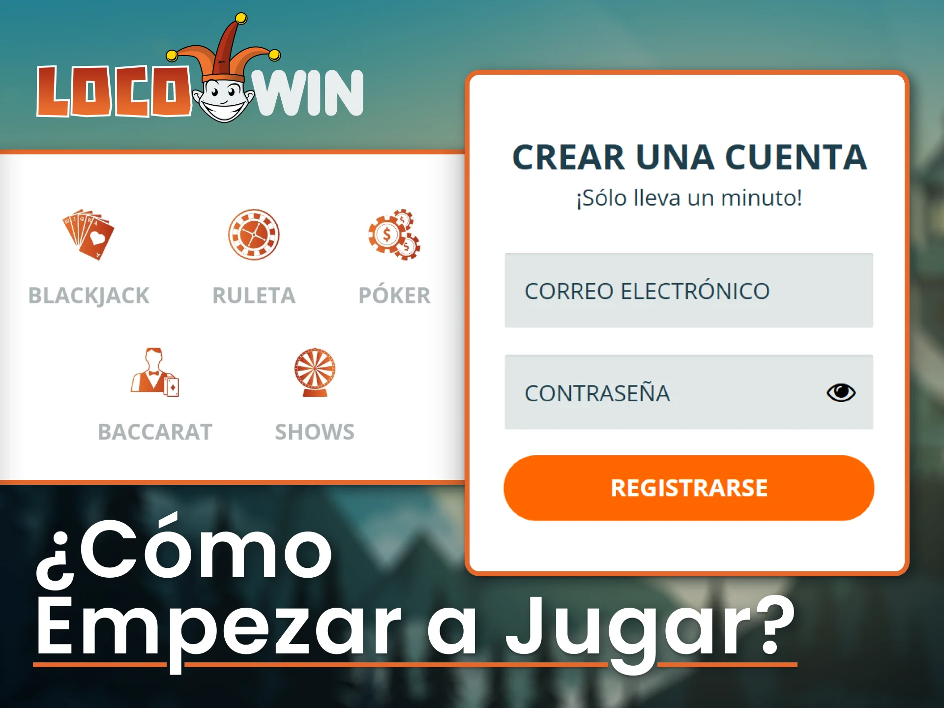 Registrieren Sie sich bei LocoWin und spielen Sie Live-Casino-Spiele mit echten Dealern.