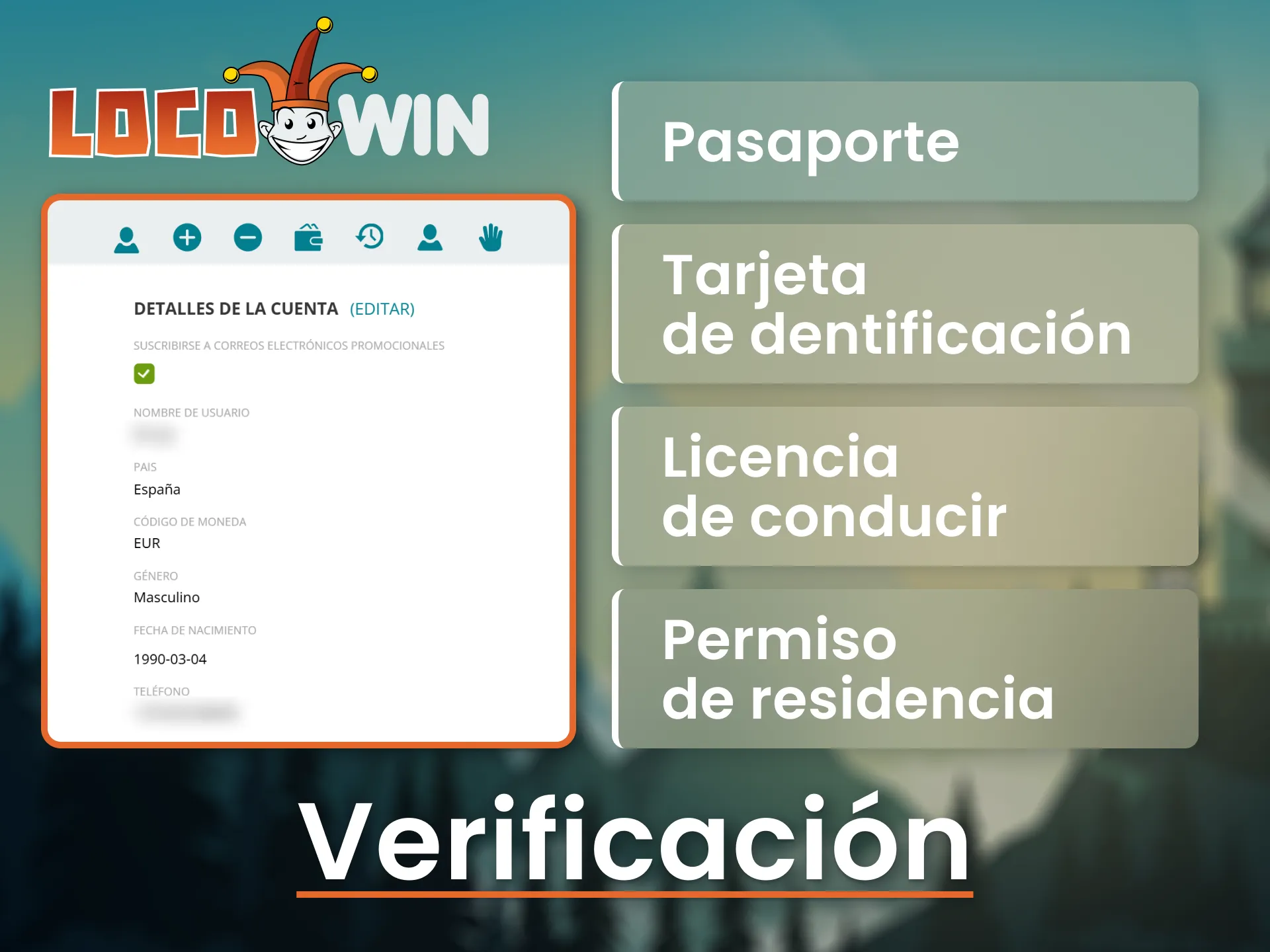 Verifizieren Sie Ihr Konto ganz einfach und genießen Sie alle Vorteile bei LocoWin.