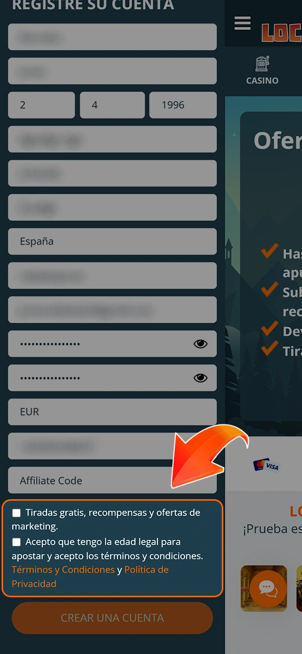 Akzeptiere die Regeln der LocoWin-Plattform.
