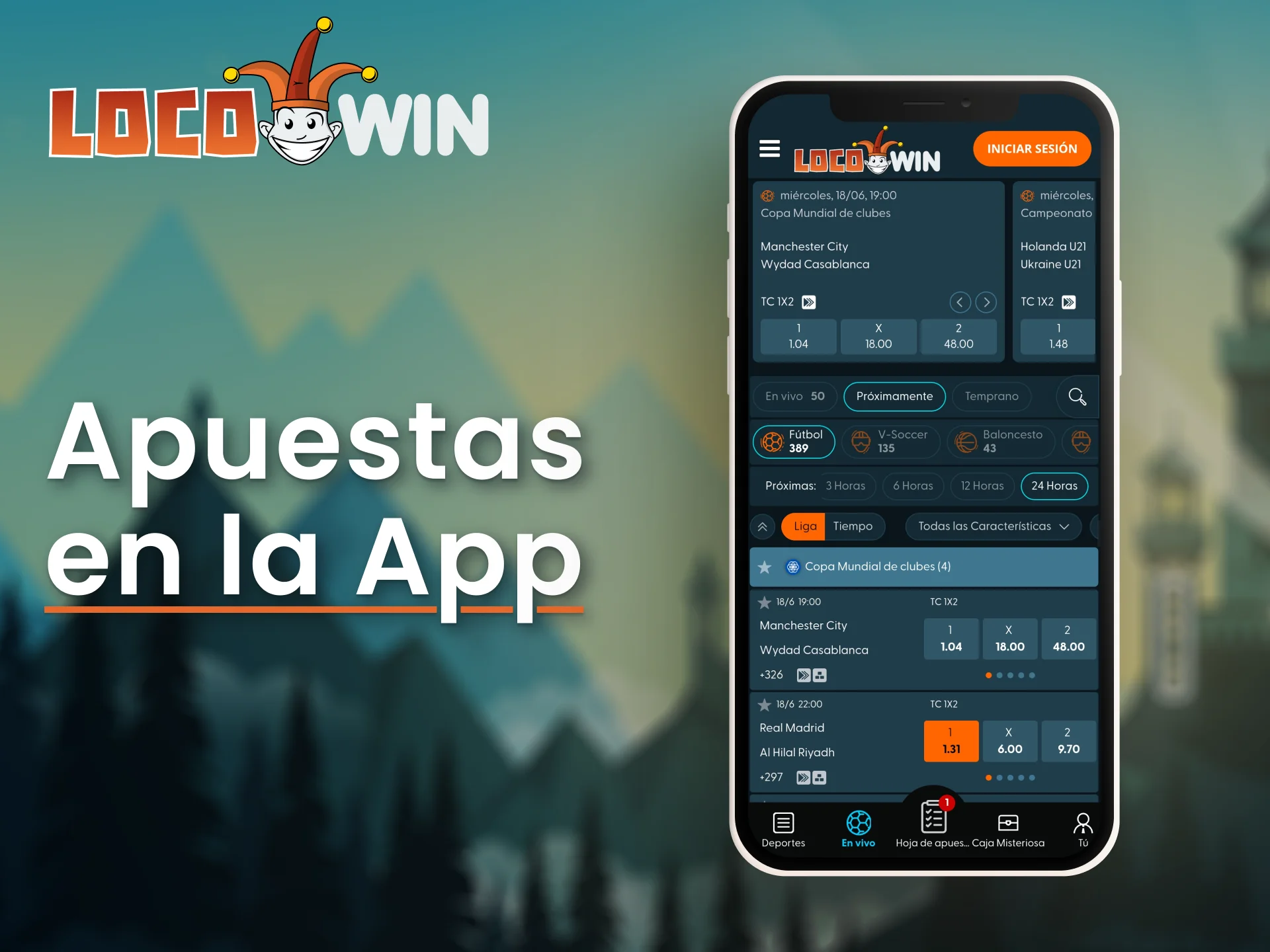Mit der mobilen Version von LocoWin können Sie auch unterwegs Sportwetten platzieren.