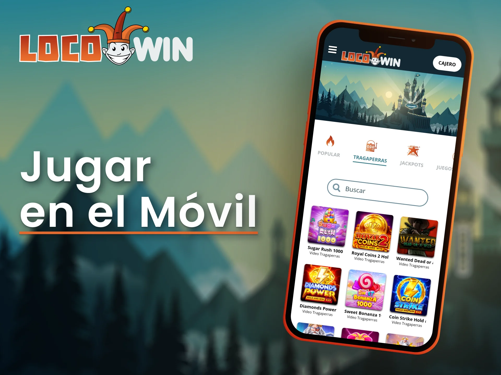 Genieße Spielautomaten auf deinem Handy mit LocoWin.