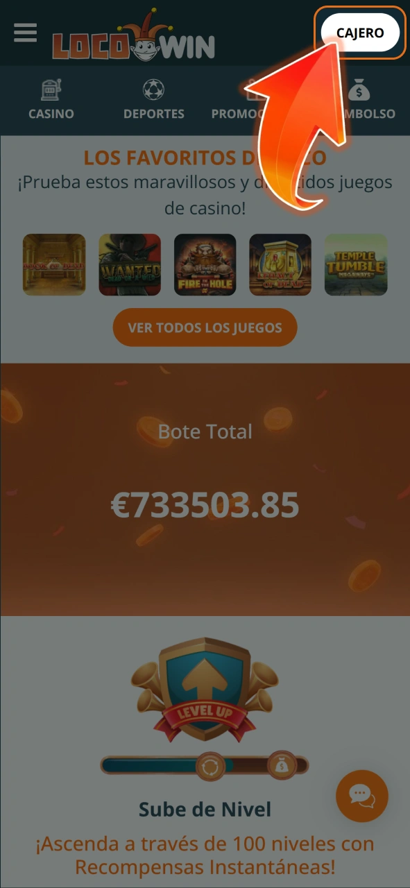 Gehen Sie zur Kasse von LocoWin und verwalten Sie Ihre Gelder ganz einfach.